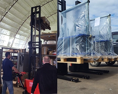 Тест-драйв складской техники на нашем складе в Ногинске